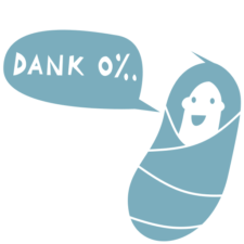 Schwanger-Null-Promille-LOGO 2 von 2-Bildmarke - Das Dank-Null-PromilleBöhnchen im Quadrat)