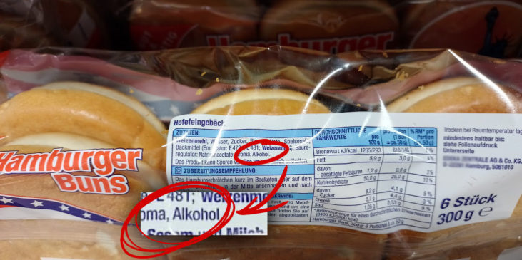 Ein Hamburger Brötchen enthält Alkohol! Versteckter-Alkohol-in-Lebensmitteln